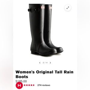 Hunter Women’s Original Tall Rain Boots